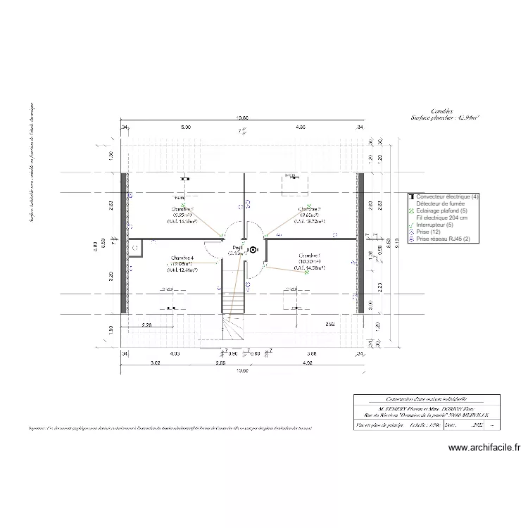 FEMERY DORION ETAGE. Plan de 