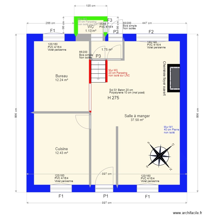 HAMNANE. Plan de 0 pièce et 0 m2