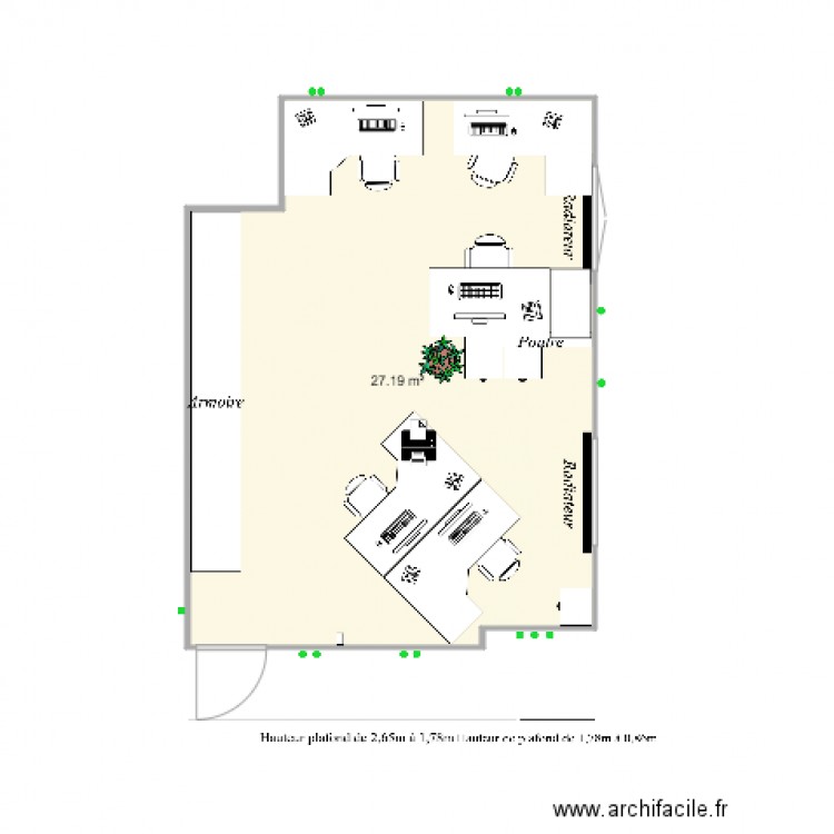 Bureau Les Coulisses. Plan de 0 pièce et 0 m2