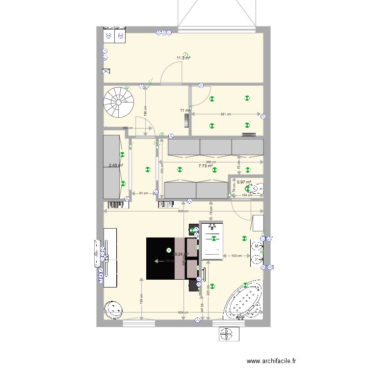 Projet Ottombre Niveau inférieur 2. Plan de 0 pièce et 0 m2