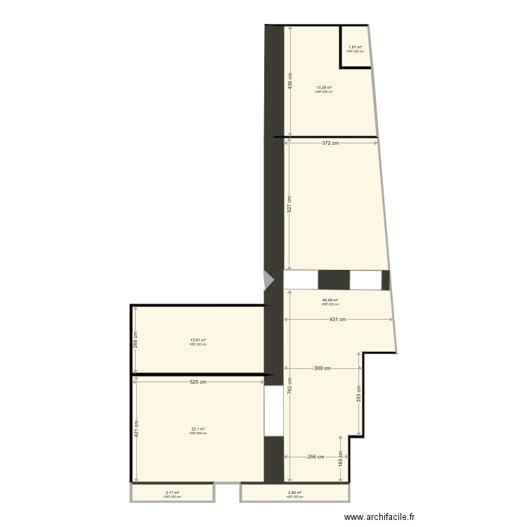 opticien. Plan de 0 pièce et 0 m2