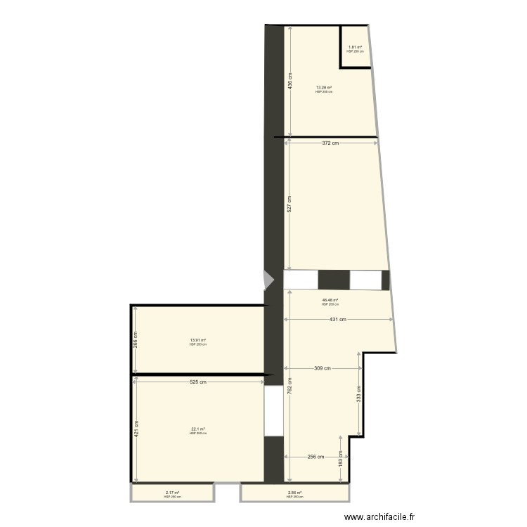 opticien. Plan de 0 pièce et 0 m2