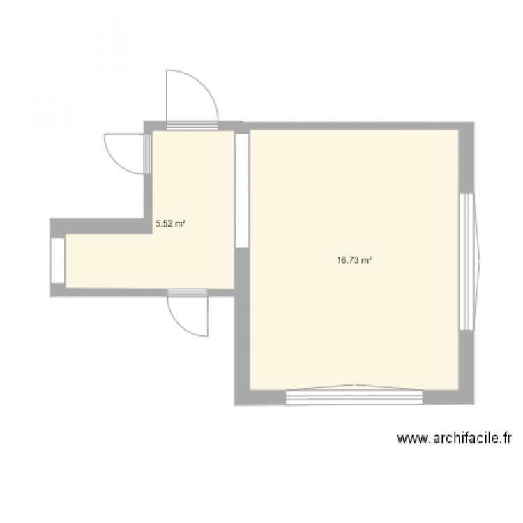 bur val. Plan de 0 pièce et 0 m2