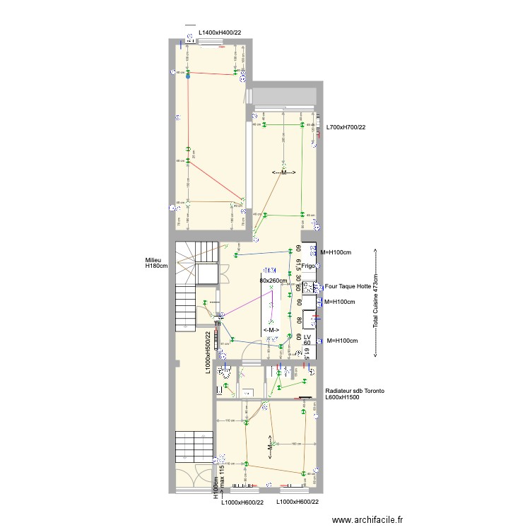 Tabellion Bel étage Eau Elec Chauffage. Plan de 0 pièce et 0 m2