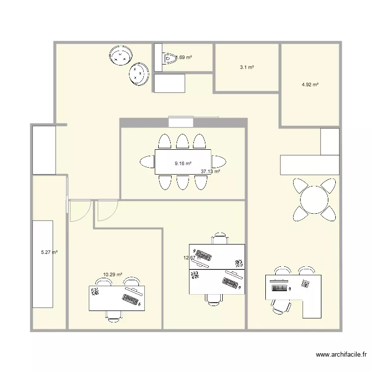 BUREAUX BUGEAUD 2. Plan de 