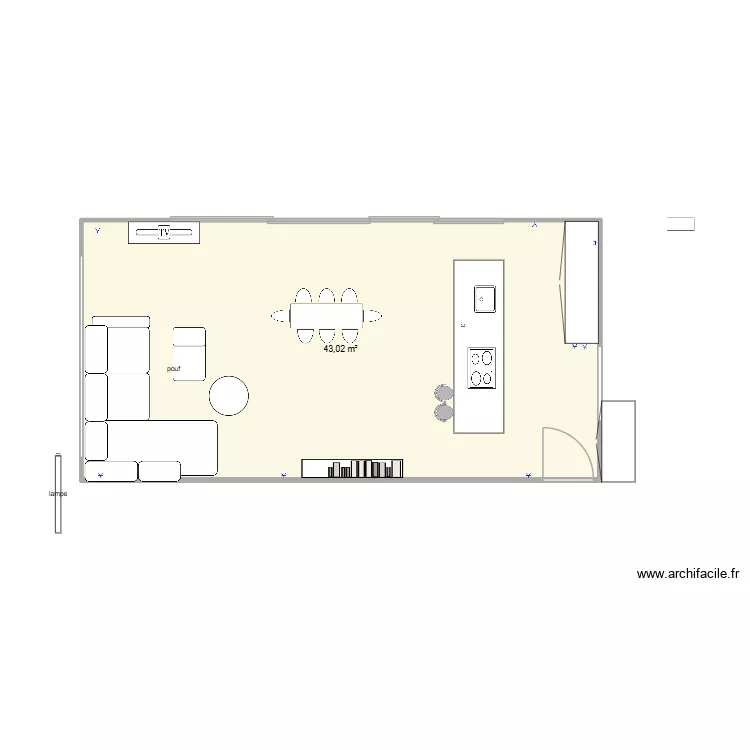 salon Dufaux. Plan de 
