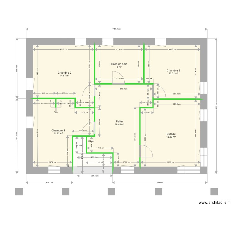 étage et  murs. Plan de 0 pièce et 0 m2