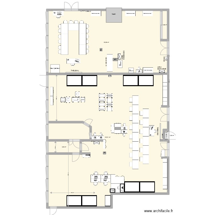 Atelier MELEC SN implantation PPMS DHF Benoit Bouvet. Plan de 0 pièce et 0 m2