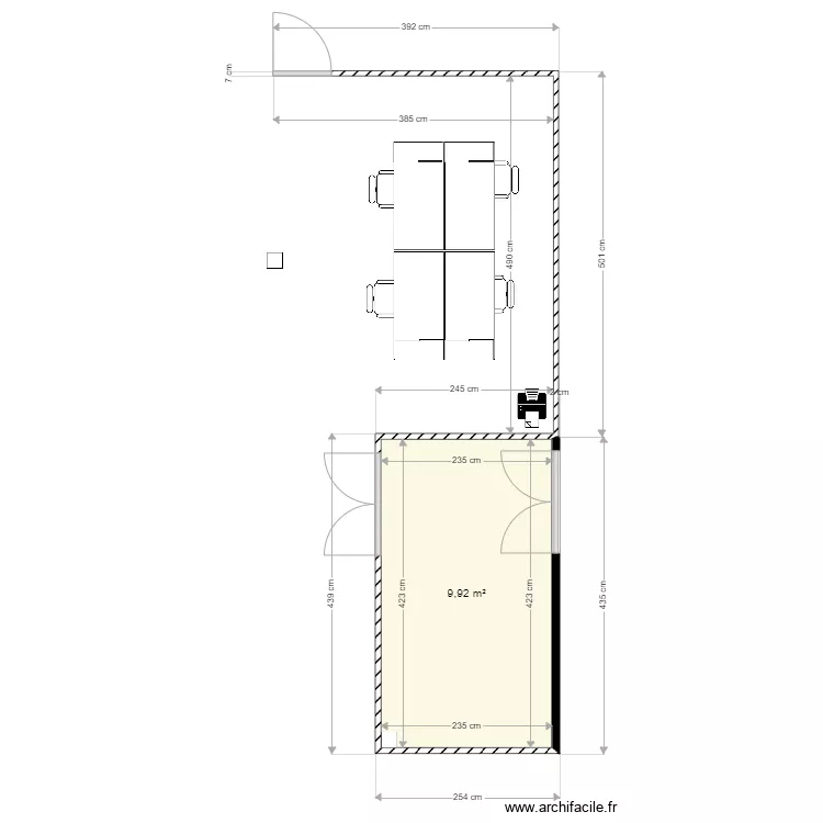 Bureaux pr&eacute;pa hyp 2. Plan de 