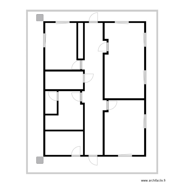 BAT EX POI. Plan de 10 pièces et 283 m2