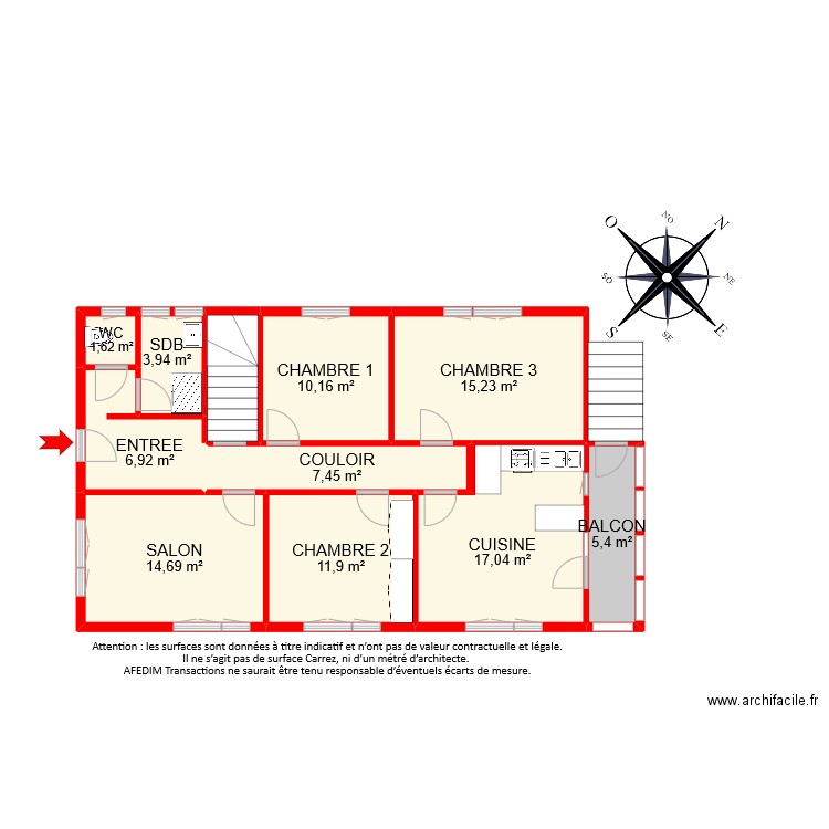 BI9834. Plan de 11 pièces et 98 m2