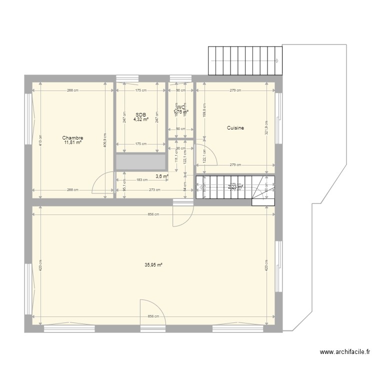 Maison Projet. Plan de 0 pièce et 0 m2