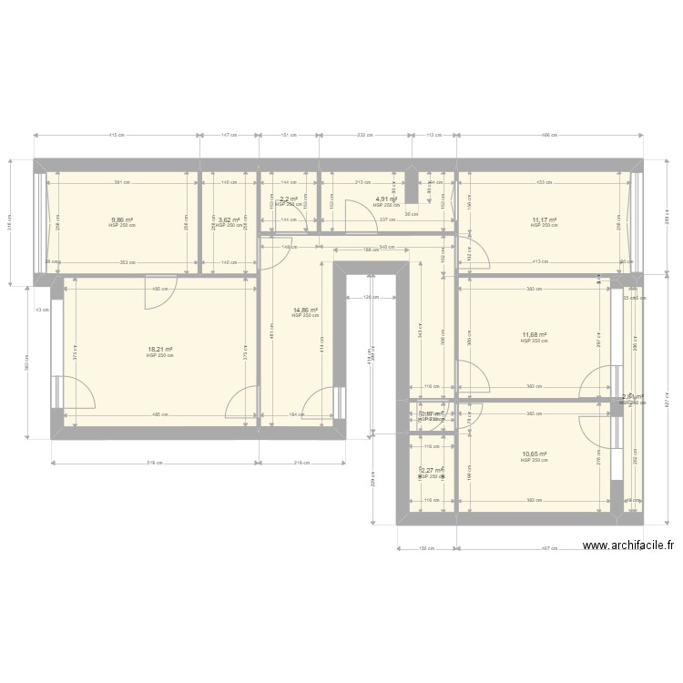 Square de Sétubal. Plan de 12 pièces et 93 m2