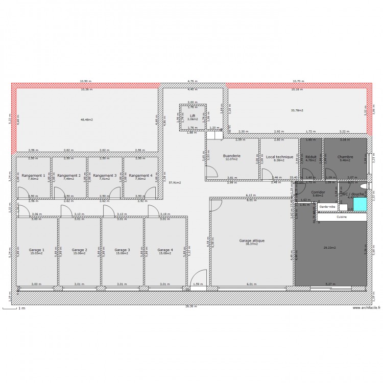 Loveresse immeuble sous-sol 2. Plan de 0 pièce et 0 m2