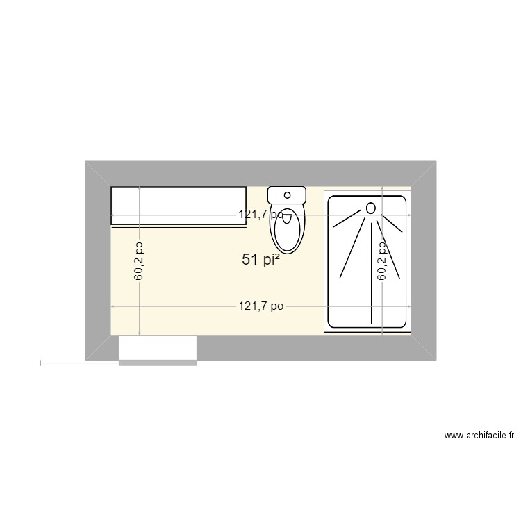 sdb. Plan de 0 pièce et 0 m2