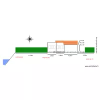 PLAN   EN COUPE                                        chalet 48