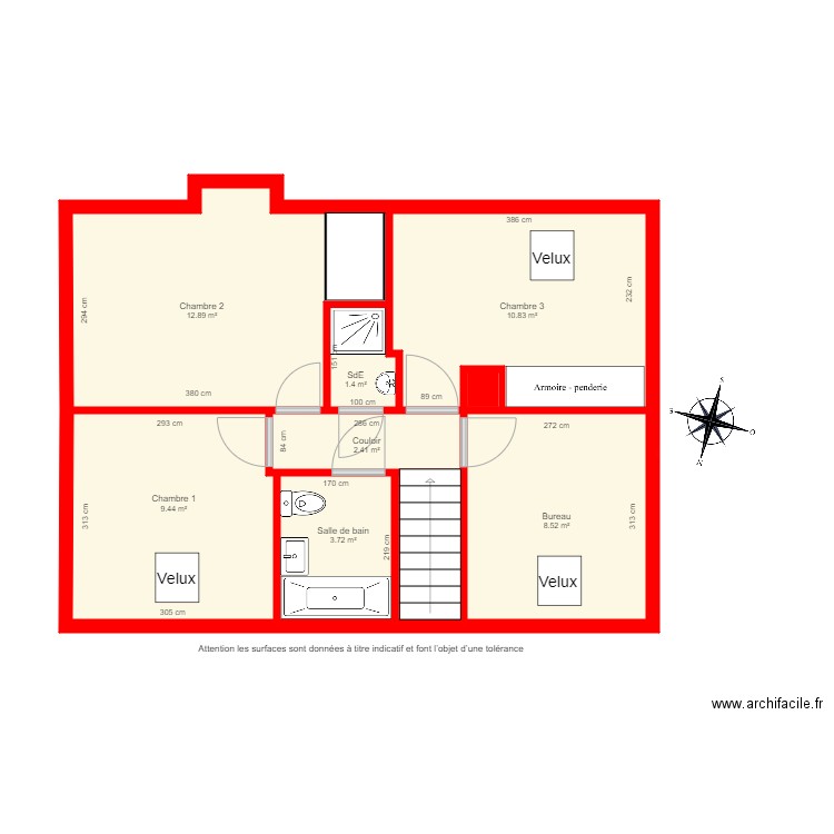 BI4833 étage. Plan de 0 pièce et 0 m2