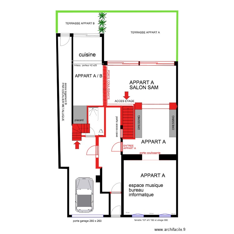 HOERNER HOMBOURG RDC REVU DEMOLITION. Plan de 0 pièce et 0 m2