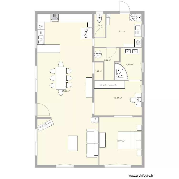 Maison. Plan de 