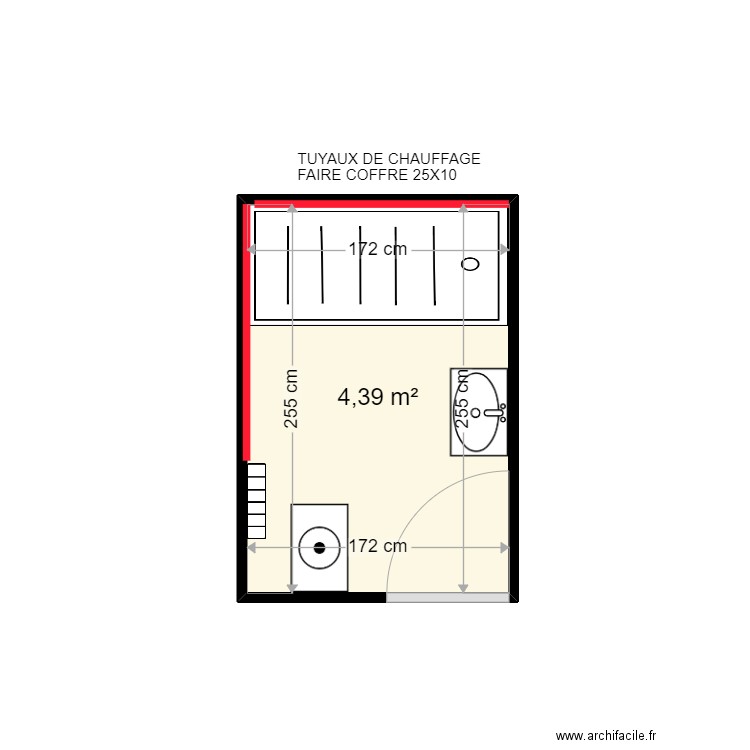 DAVIGNY CHRISTINE . Plan de 1 pièce et 4 m2