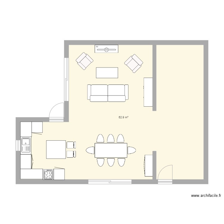 Notre maison à construire. Plan de 0 pièce et 0 m2