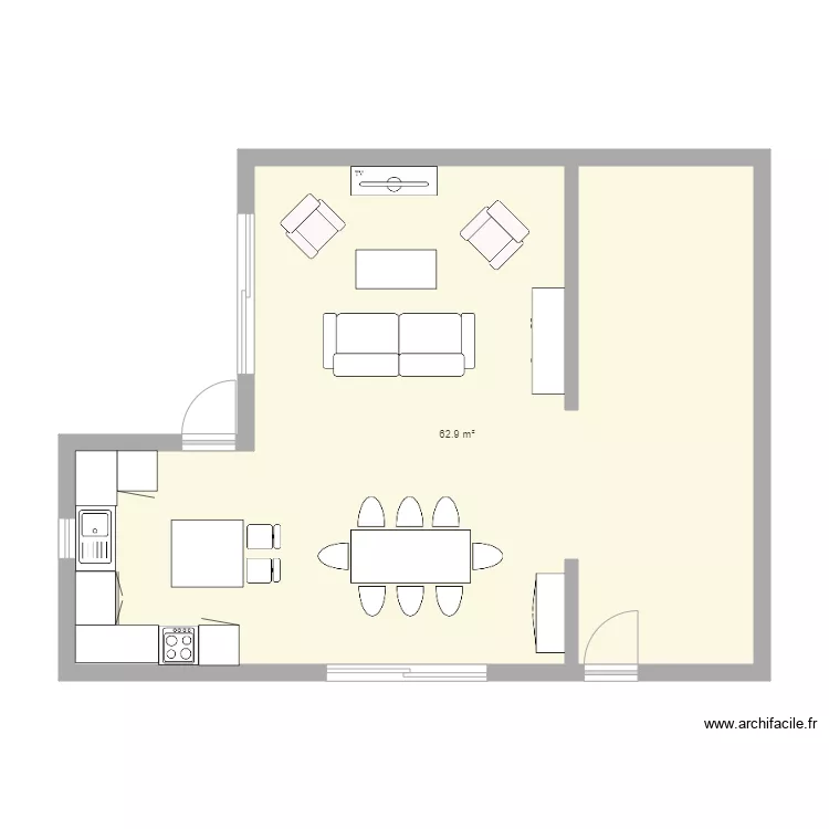 Notre maison &agrave; construire. Plan de 