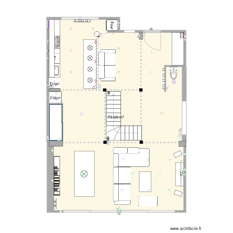 Maison. Plan de 0 pièce et 0 m2