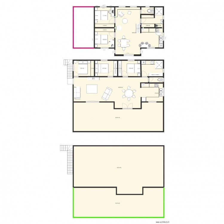  03 Maison dar es lam. Plan de 0 pièce et 0 m2