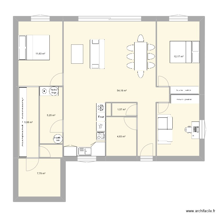 Maison Rognes. Plan de 0 pièce et 0 m2