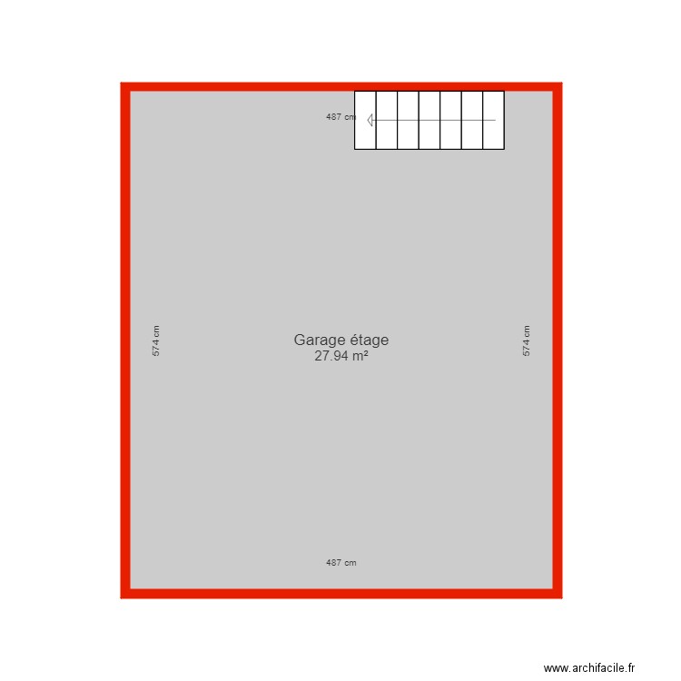 BI 5991 annexe étage garage côté. Plan de 0 pièce et 0 m2