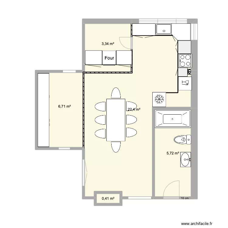 Plan DOBBI cuisine 2. Plan de 