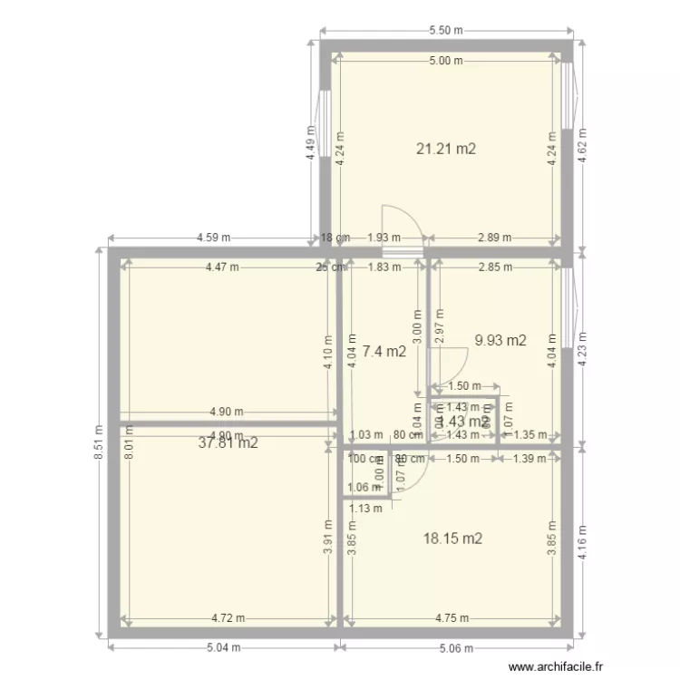 maison hamza. Plan de 