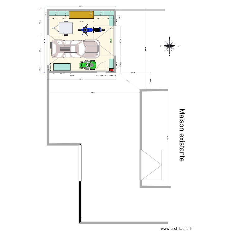 Agencement garage. Plan de 0 pièce et 0 m2