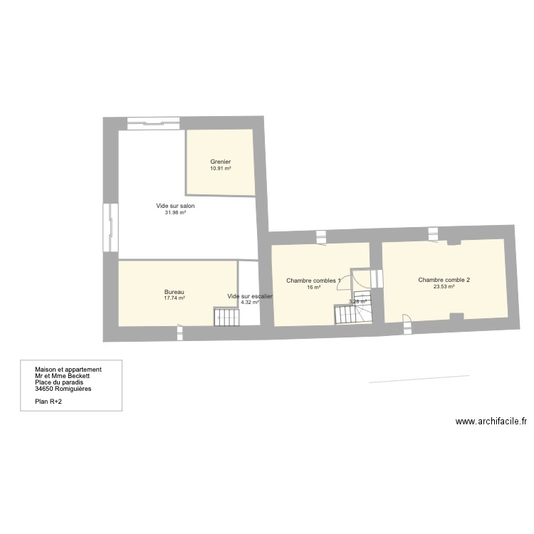 Beckett R2. Plan de 0 pièce et 0 m2