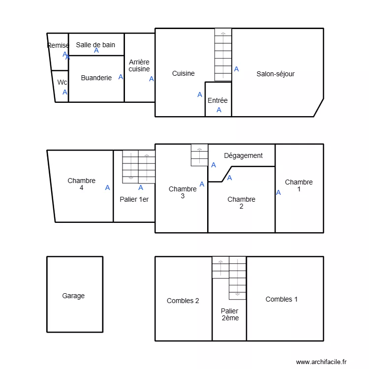 LEGUILVINEC GAUTER. Plan de 