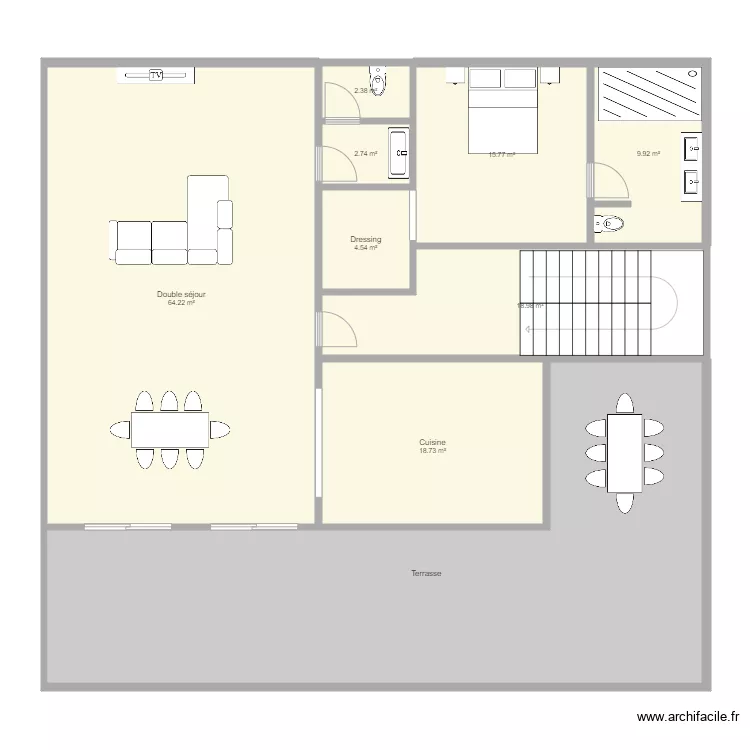 villa Ngaparou V9. Plan de 