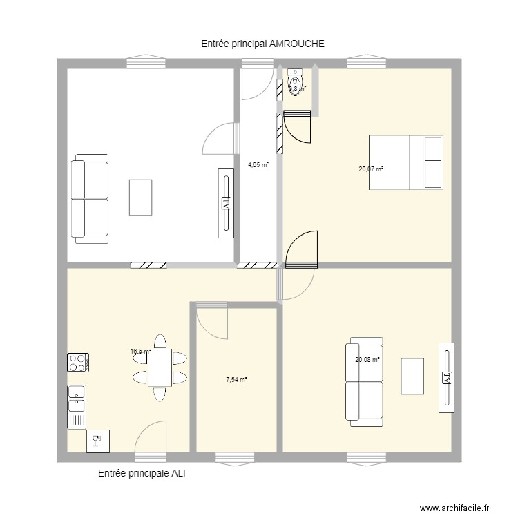 mermoz 2. Plan de 0 pièce et 0 m2