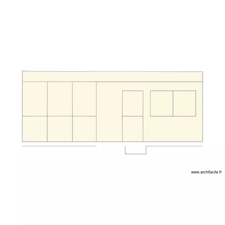 plan Facade . Plan de 