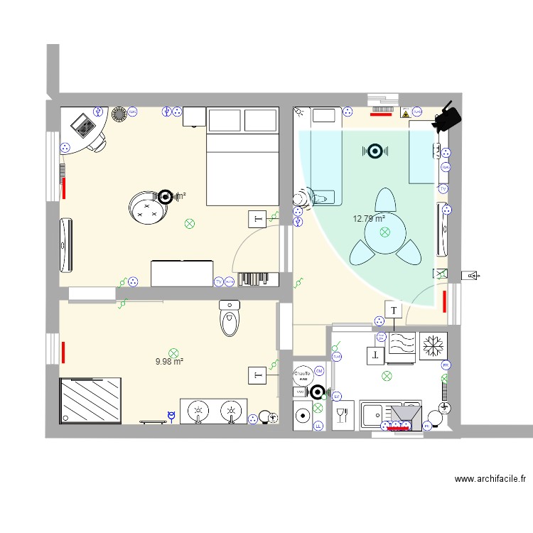 TP DOMOTIQUE. Plan de 0 pièce et 0 m2