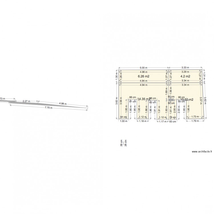 3 FACADE. Plan de 0 pièce et 0 m2