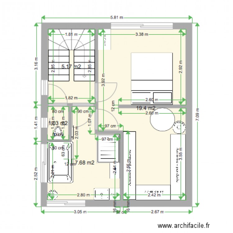 PLAN MAISON PC 1. Plan de 0 pièce et 0 m2