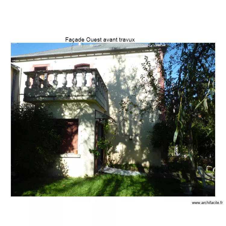  avant travaux. Plan de 