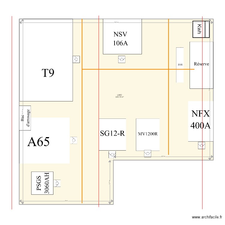 LMO Global Industrie 2023. Plan de 1 pièce et 228 m2