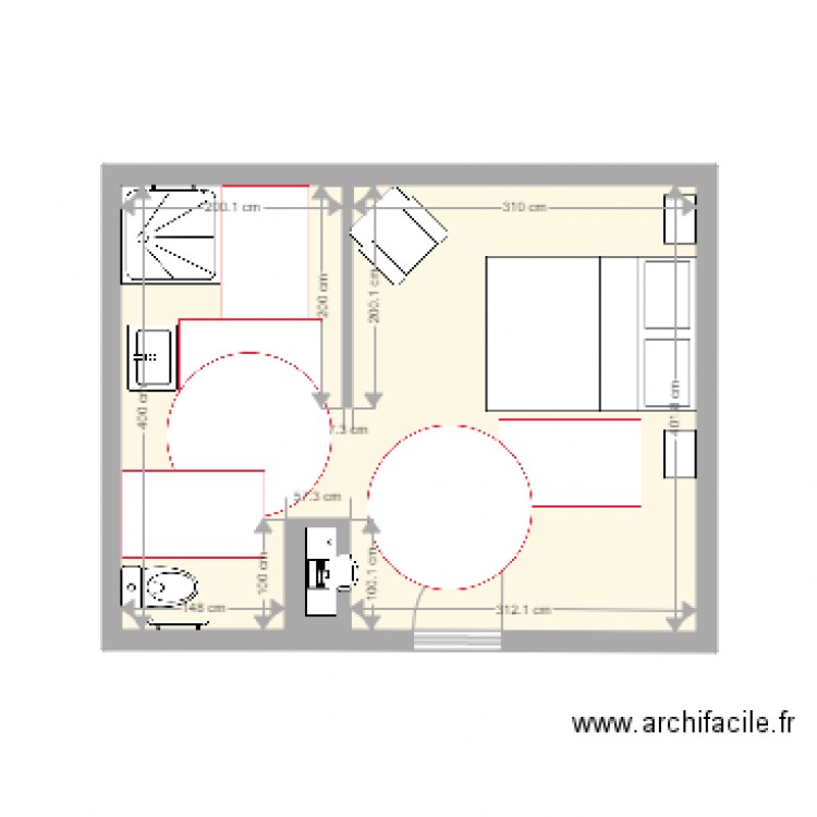 plan  chambre. Plan de 0 pièce et 0 m2