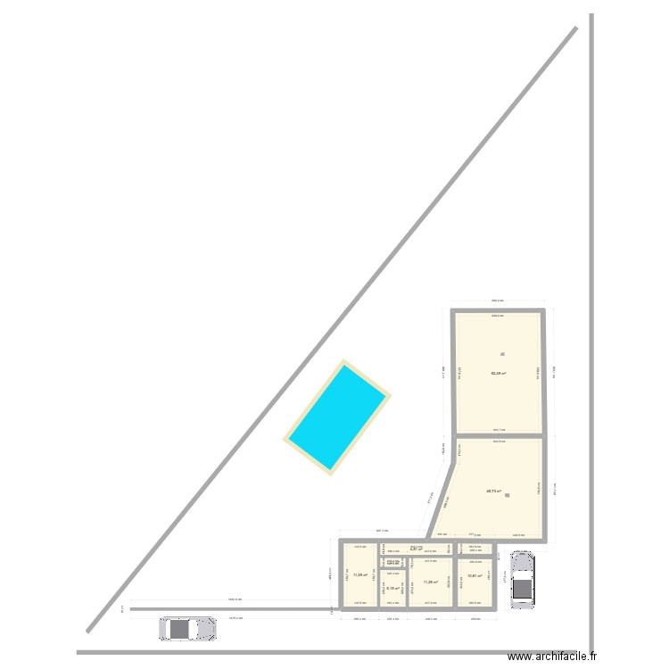 Projet Maison Neuville 2. Plan de 8 pièces et 146 m2