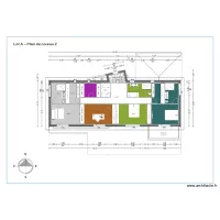 &eacute;tage 3ch 1bureau 1d&eacute;barras
