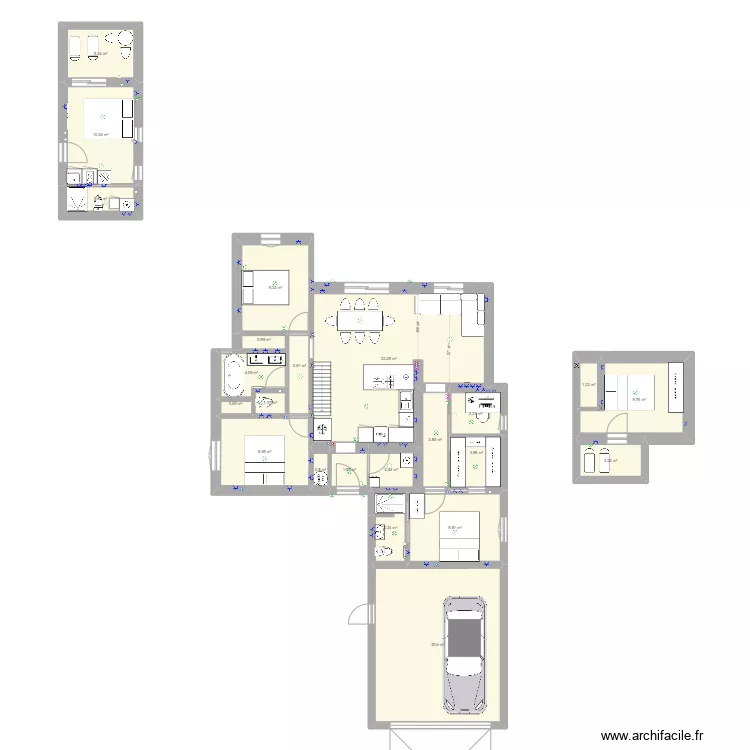 Maison PTZ. Plan de 