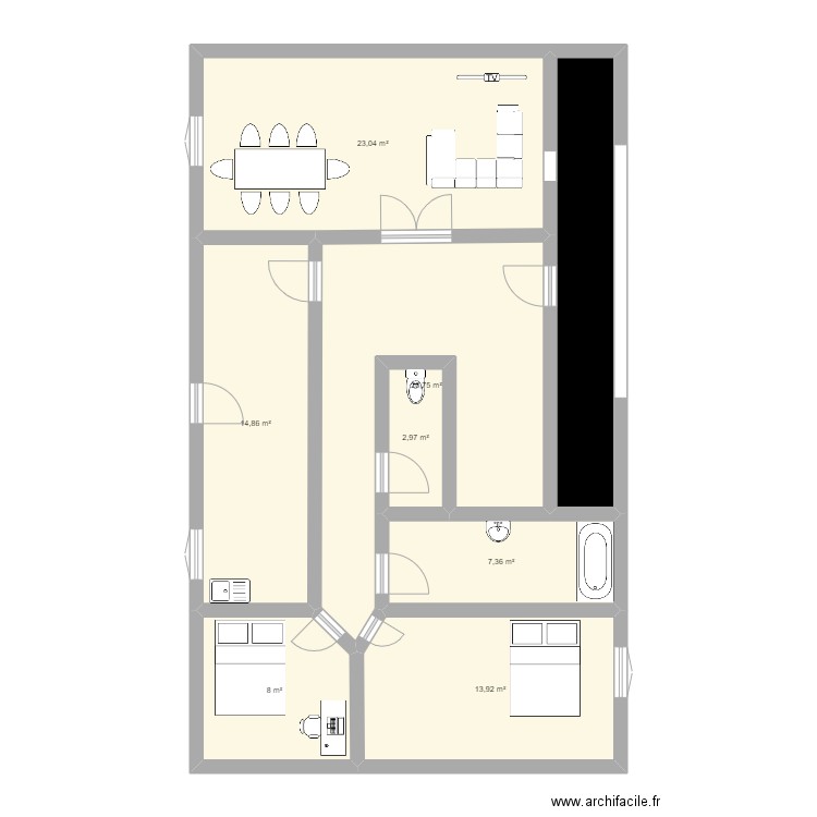 villa espérance (Nestoret). Plan de 0 pièce et 0 m2