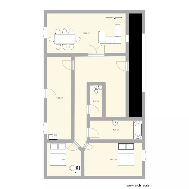 villa esp&eacute;rance (Nestoret). Plan de 