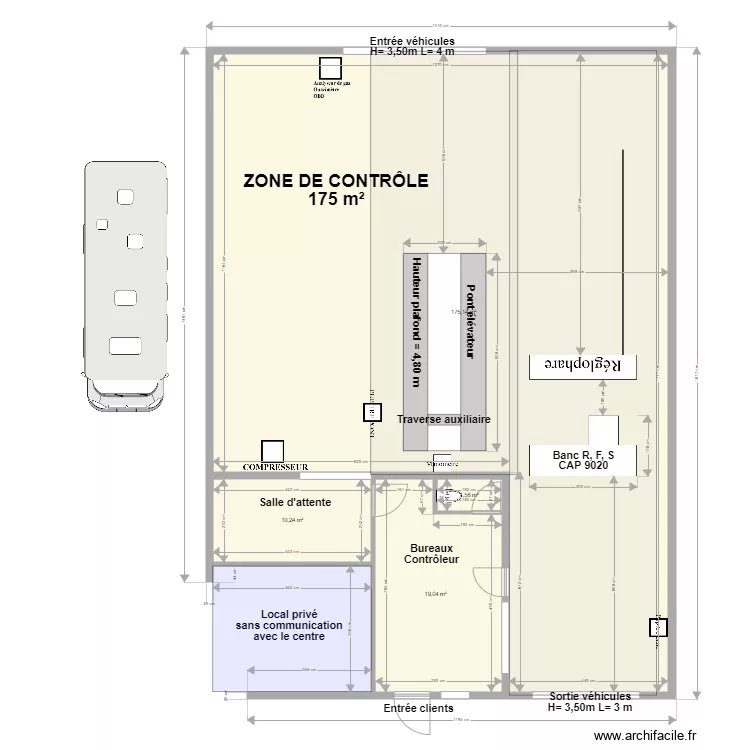 CCT VL BOULOC. Plan de 